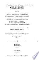 Colección de leyes, decretos, acuerdos y resoluciones