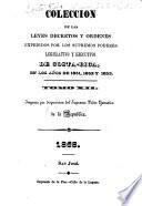 Colección de leyes, decretos, acuerdos y resoluciones