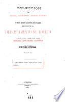 Colección de leyes, decretos, resoluciones i otros documentos oficiales referentes al departamento de Loreto [1777-1908]