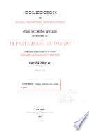 Colección de leyes, decretos, resoluciones i otros documentos oficiales referentes al departamento de Loreto [1777-1908]
