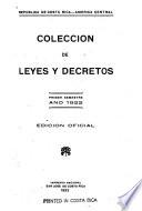 Coleccion de leyes y decretos