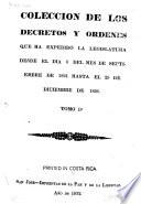 Coleccion de leyes y decretos