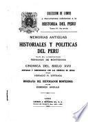 Colección de libros y documentos referentes a la historia del Perú