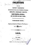 Coleccion de los decretos y ordenes