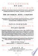 Coleccion de los tratados de paz, alianza, neutralidad ... hasta el reynado del rey Phelipe V.