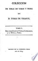 Coleccion de obras en verso y prosa