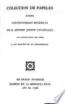 Coleccion de Papeles sobre Controversias botanicas