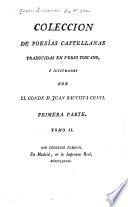 Colección de poesías castellanas tr. en verso toscano