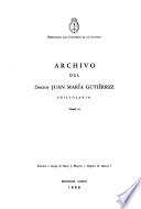 Colección Doctor Juan María Gutíerrez