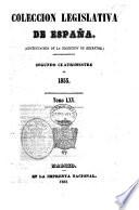 COLECCION LEGISLATIVA DE ESPANA.