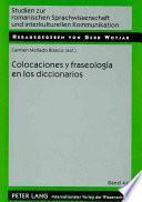 Colocaciones y fraseología en los diccionarios