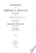 Coloquios dos simples e drogas da India