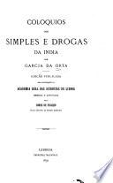 Coloquios dos simples e drogas da India v. 1, 1891