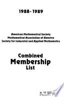 Combined Membership List of the American Mathematical Society and the Mathematical Association of America
