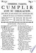 Comedia famosa: Cumplir con su Obligacion