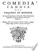 Comedia famosa del Vaquero de Morana