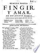 Comedia famosa. Fingir y amar