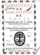 Comedias de Antonio de Solis