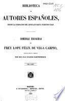 Comedias escogidas de Frey Lope Félix de Vega Carpio