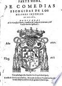 Comedias Escogidas De Los Meiores De España