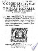 Comedias humanas y divinas, y rimas morales