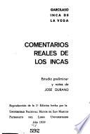 Comentarios reales de los incas
