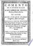 Comento de P. Ovidio Nason a los libros de Tristes, Ponto, y Carta à Livia