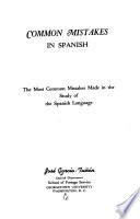 Common Mistakes in Spanish