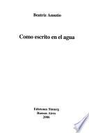 Como escrito en el agua