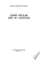 Cómo pelear con su cónyuge