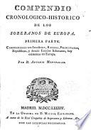 Compendio cronológico histórico de los soberanos de Europa