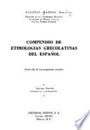 Compendio de etimologías grecolatinas del español