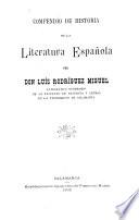 Compendio de historia de la literatura española