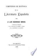Compendio de historia de la literatura española