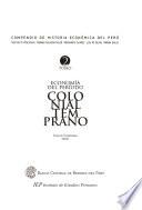 Compendio de historia económica del Perú: Economía del período colonial temprano