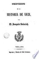 Compendio de la historia de Vich