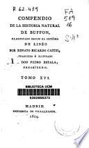 Compendio de la historia natural de Buffon, clasificado según el sistema de Linneo