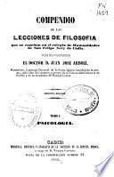 Compendio de las lecciones de filosofía