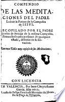 Compendio de las meditaciones