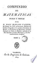 Compendio de Matemáticas puras y mixtas