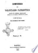 Compendio del volontario patriottico tanto in guerra regolare che in guerra irregolare opera