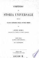 Compendio di storia universale per le classi inferiori delle scuole medie