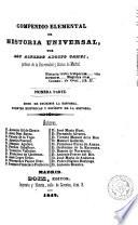 Compendio elemental de historia universal
