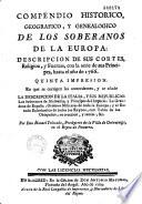 Compendio historico geografico y genealogico de los soberanos de la Europa