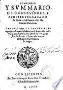 Compendio y summario de confessores y penitentes