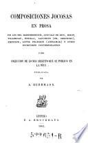Composiciones jocosas en prosa