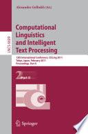 Computational Linguistics and Intelligent Text Processing