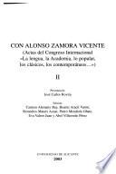 Con Alonso Zamora Vicente: Varia de estudios filológicos