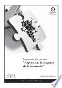 Concurso de ensayos: Argentina: los lugares de la memoria