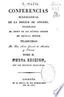 Conferencias eclesiásticas de la Diócesis de Angers: 1832 (VIII, 548 p.)